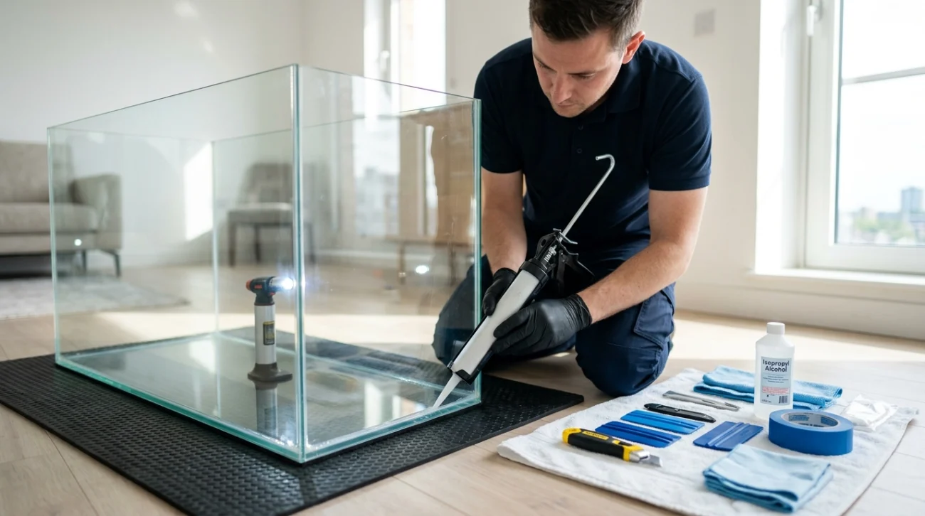 Aquarium repair and sealing